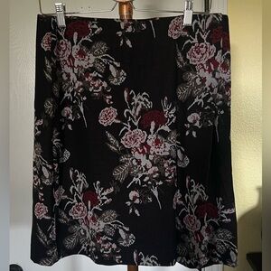 J Jill stretch knit faux wrap skirt